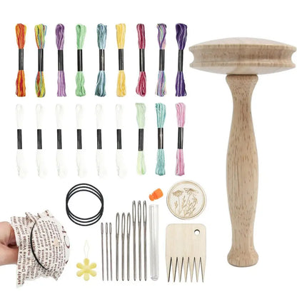Darnella – Wooden Mushroom Sock Darning & Repair Kit