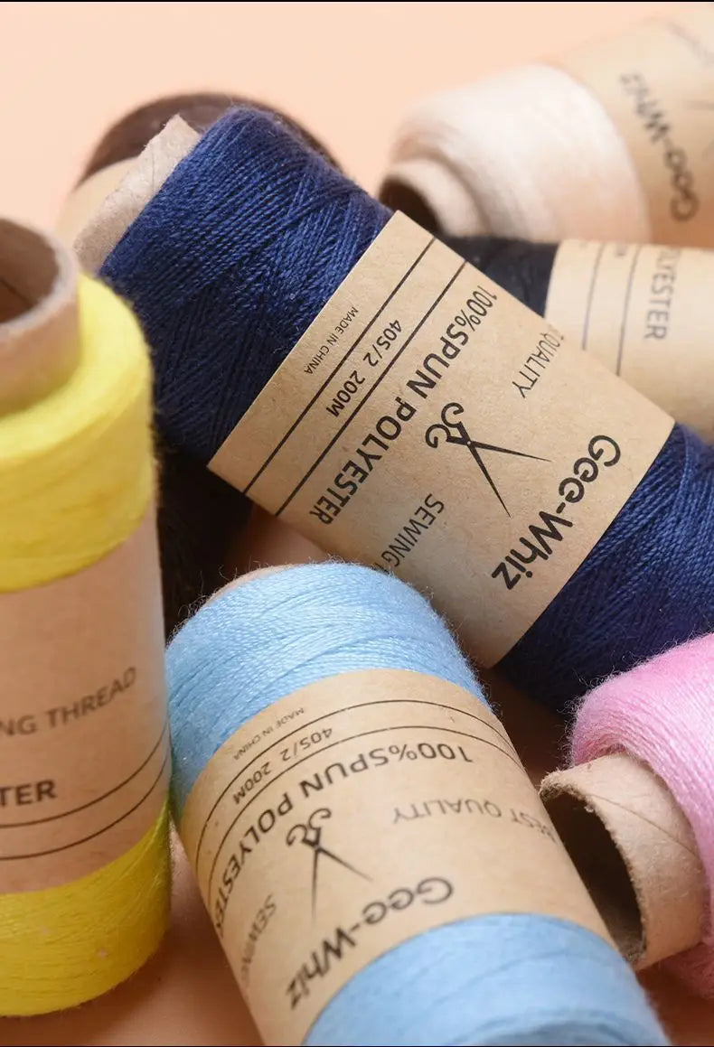 Stitchra – 12-Piece Cowhide Color Sewing Thread Set