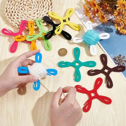 ThreadHalow – Acrylic Yarn Bobbin Organizer Set
