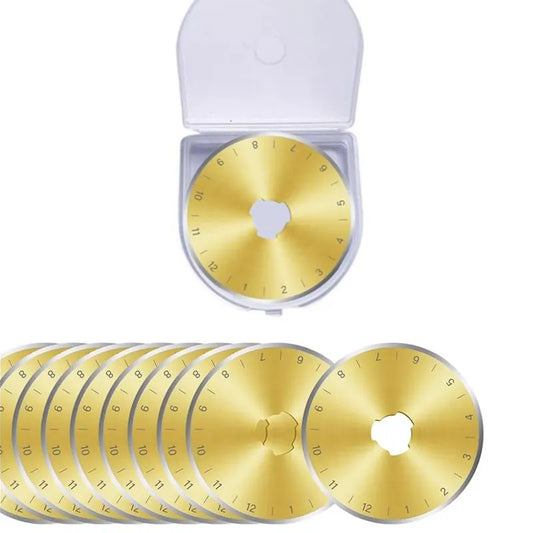 Cutlix – 10PCS Titanium Coated Rotary Cutter Blades