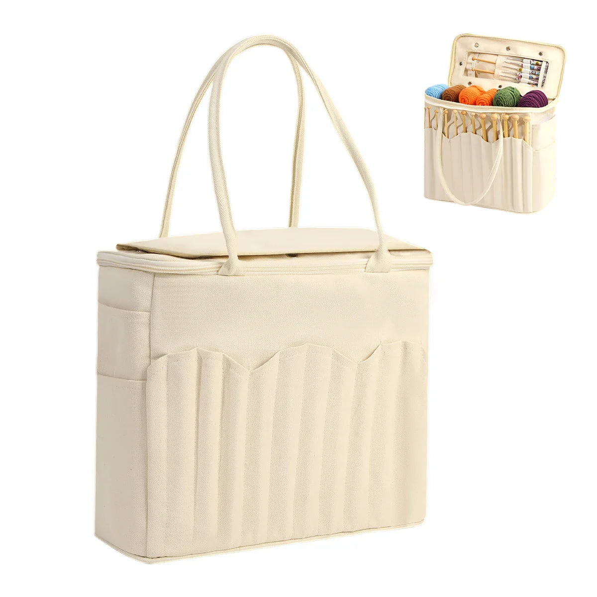 YarnCove – Large Capacity Knitting & Crochet Storage Bag