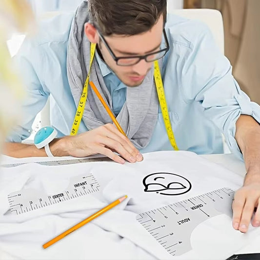 TeeAlign - T-Shirt Alignment Ruler Set