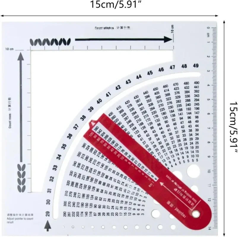 KnitGauge – Knitting Gauge Ruler & Row Counter