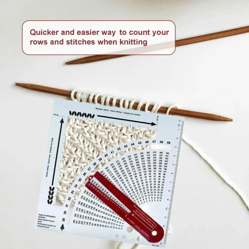 KnitGauge – Knitting Gauge Ruler & Row Counter