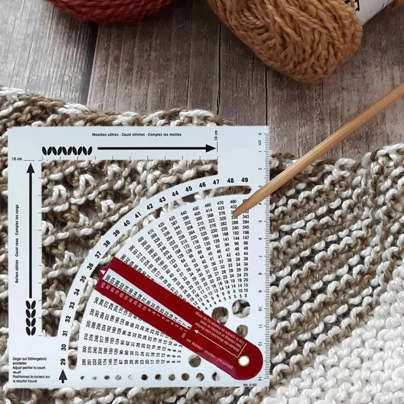 KnitGauge – Knitting Gauge Ruler & Row Counter