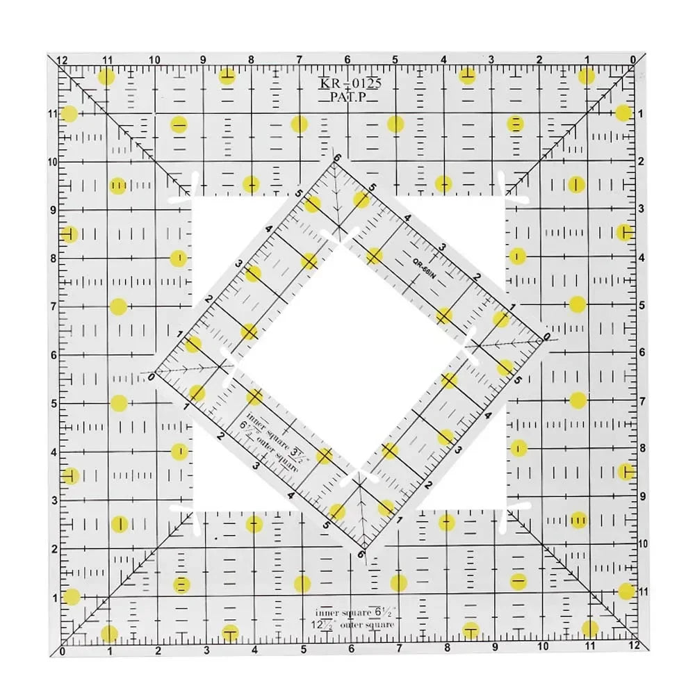 QuiltSquare – Acrylic Square Patchwork Ruler