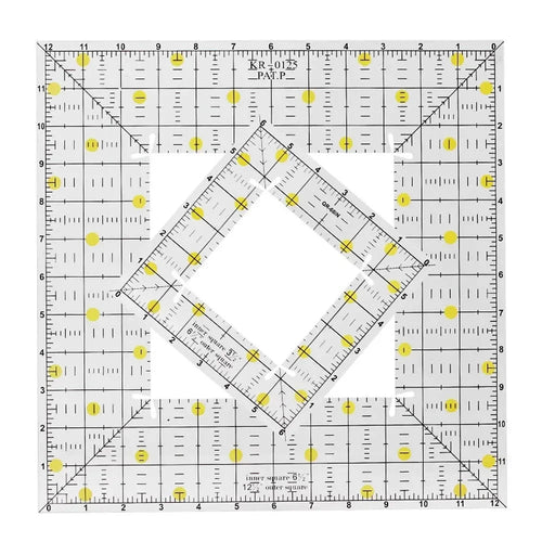 QuiltSquare – Acrylic Square Patchwork Ruler