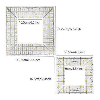 QuiltSquare – Acrylic Square Patchwork Ruler