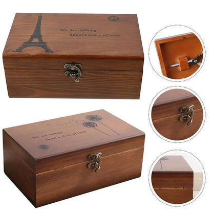 SewTreasures – Vintage Wooden Sewing Storage Box