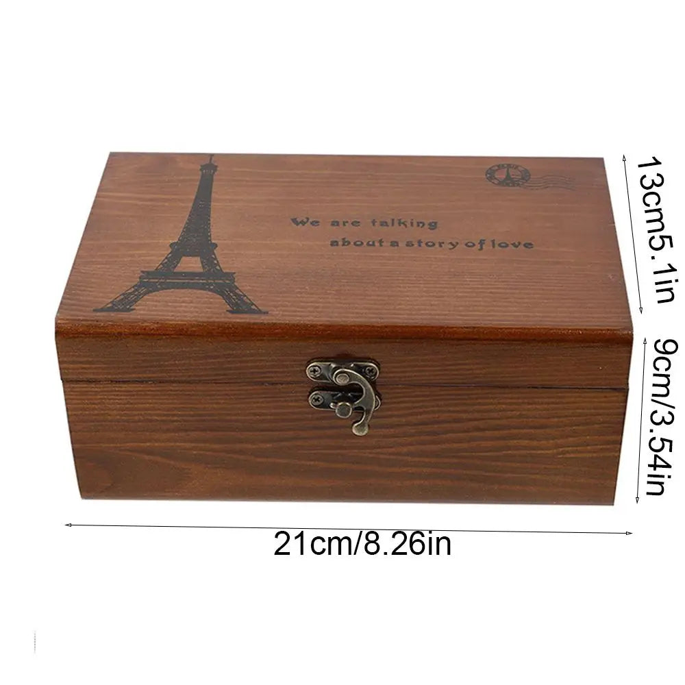SewTreasures – Vintage Wooden Sewing Storage Box