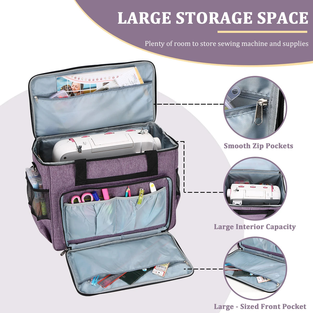 SewCarry – Large Sewing Machine Carrying Case