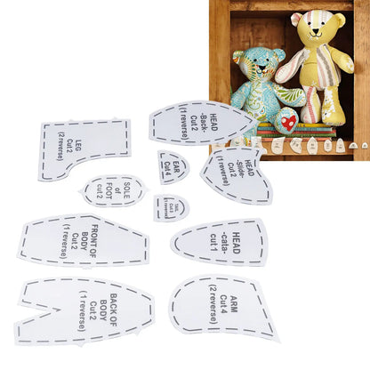QuiltBear – Acrylic Bear Template Ruler Set