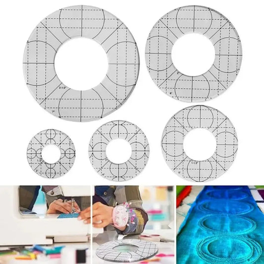 StitchCircle – Acrylic Patchwork Ruler Set