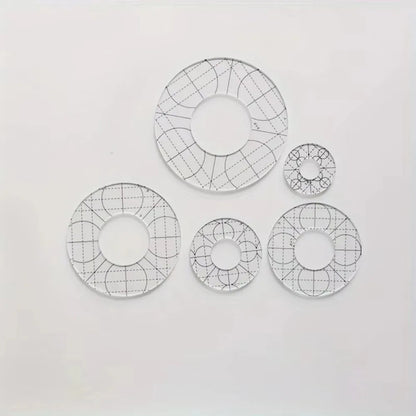 StitchCircle – Acrylic Patchwork Ruler Set