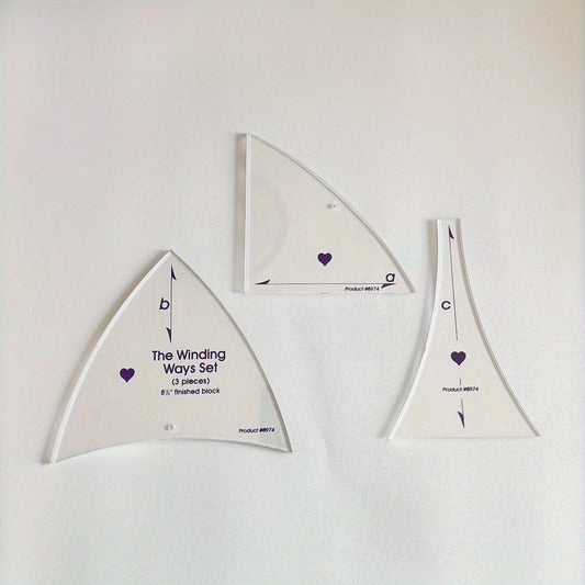 MeasurePal – 3-Piece Quilting Template Set