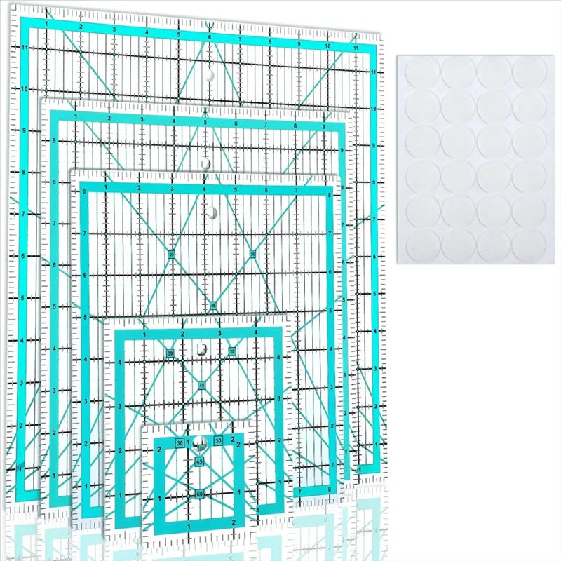 MasterRuler – 5-Piece Quilting Ruler Set