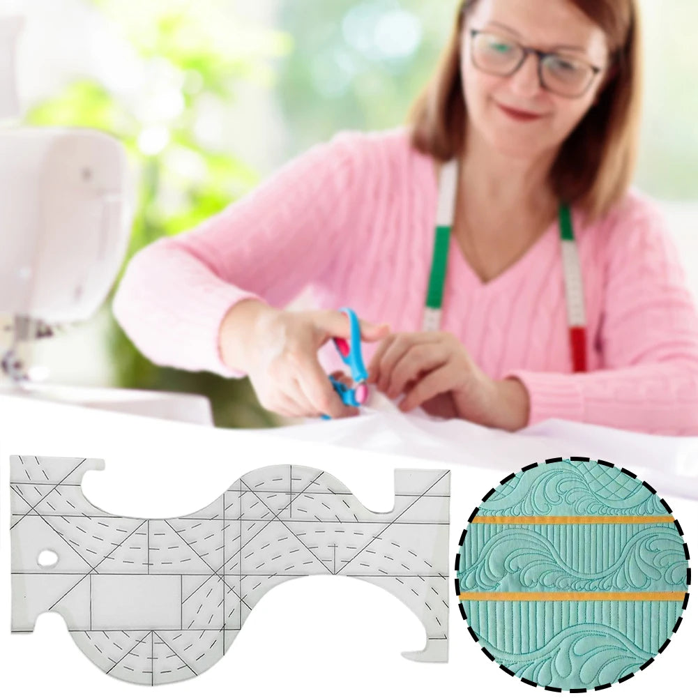 CurvyQuilt – Transparent Quilting Template Ruler