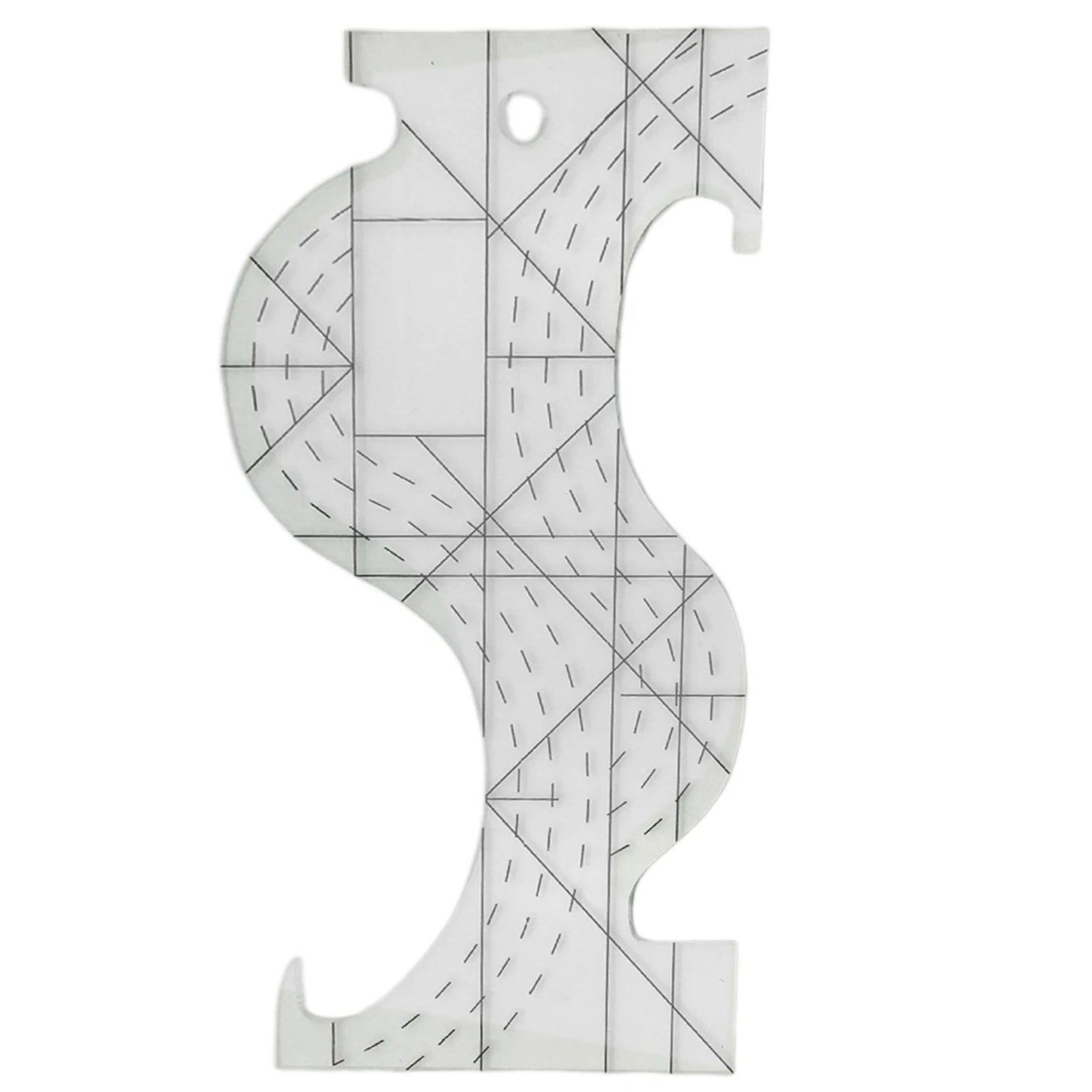CurvyQuilt – Transparent Quilting Template Ruler