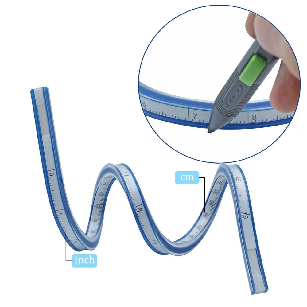 FlexiSize – 100cm Flexible Drafting Ruler