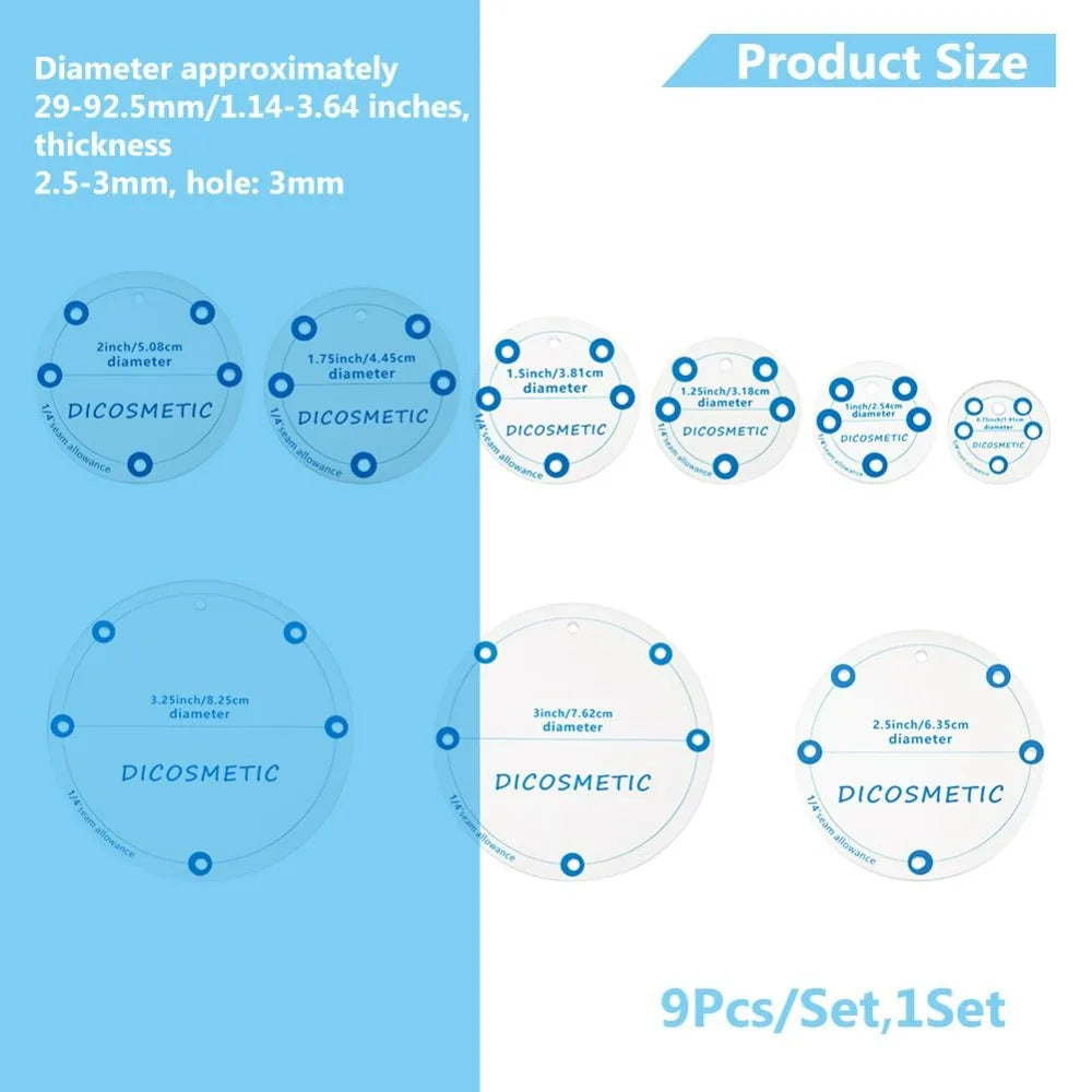 QuiltCirc – Circle Quilting Template Set