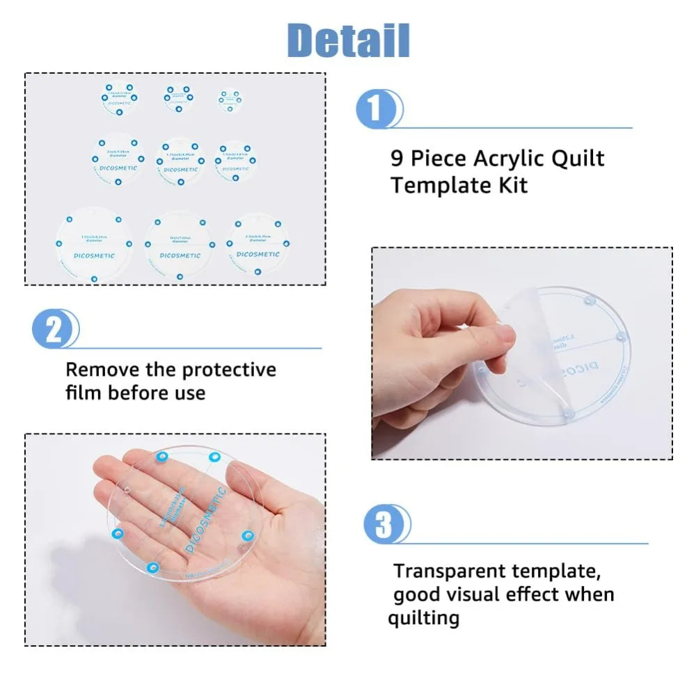 QuiltCirc – Circle Quilting Template Set