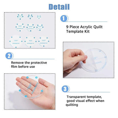 QuiltCirc – Circle Quilting Template Set