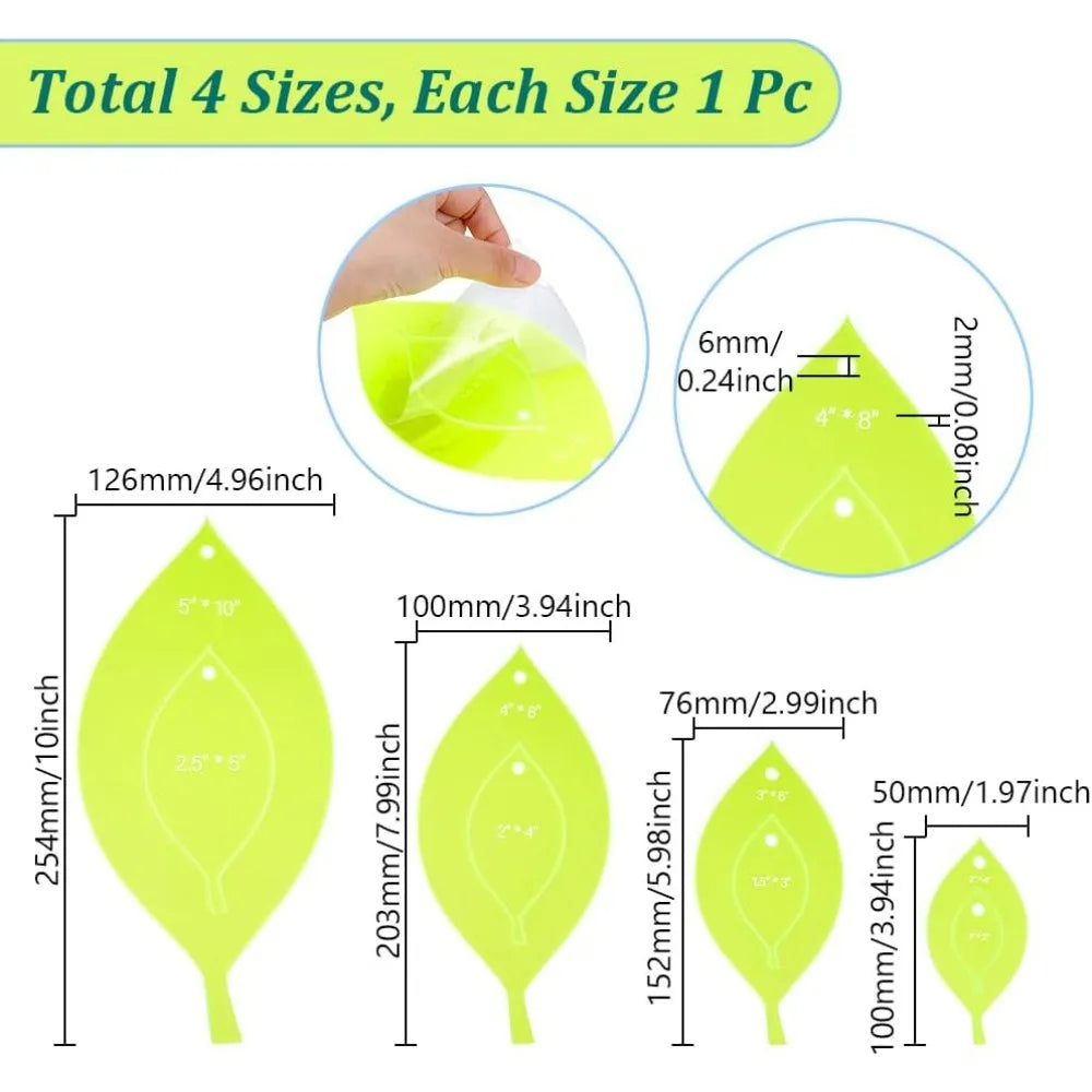 LeafSew – Acrylic Quilting Template Set