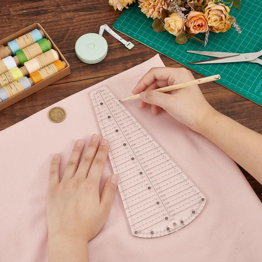 WeeQuilt – Dresden Plate Quilting Template