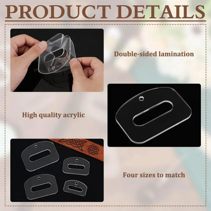 BeltQuilt – 8 Pcs Acrylic Quilting Template Set