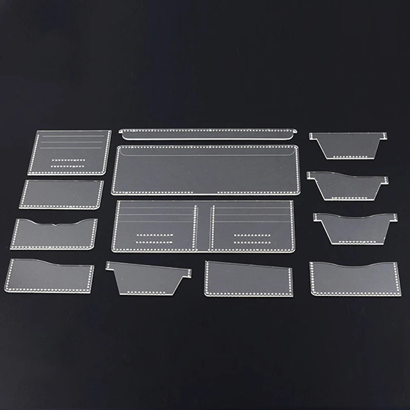 StitchWallet – 13PCS Wallet Pattern Stencil Template Set