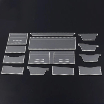 StitchWallet – 13PCS Wallet Pattern Stencil Template Set