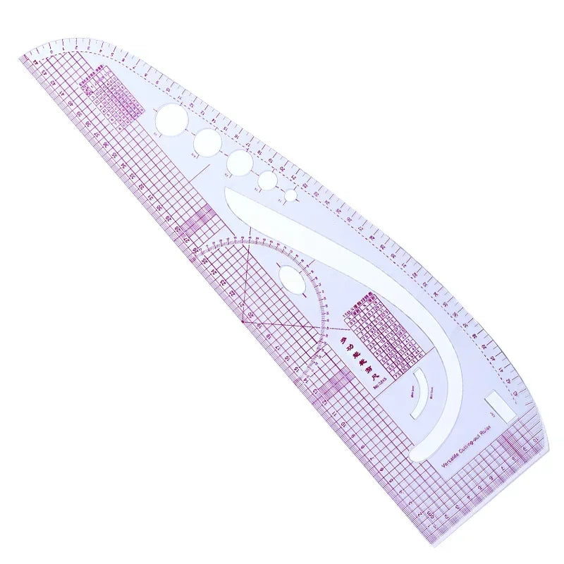 SewCurverule – Transparent French Curve Ruler Set