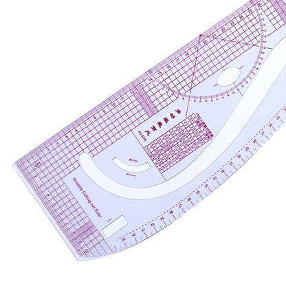 SewCurverule – Transparent French Curve Ruler Set
