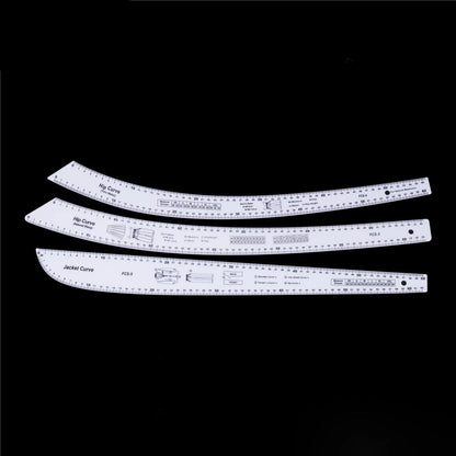 Patterness – 8PCS Acrylic French Curve Ruler Set