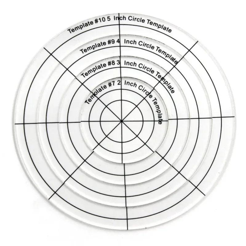Quiltorious – 10PCS Acrylic Quilting Template Set