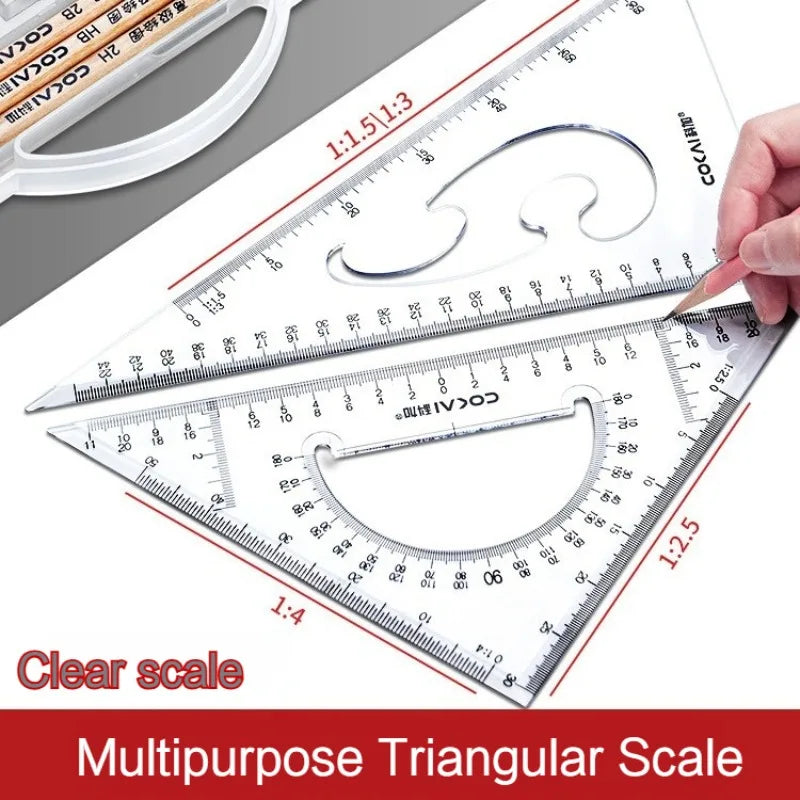 TriMaster – 2 Piece Triangle Ruler Set