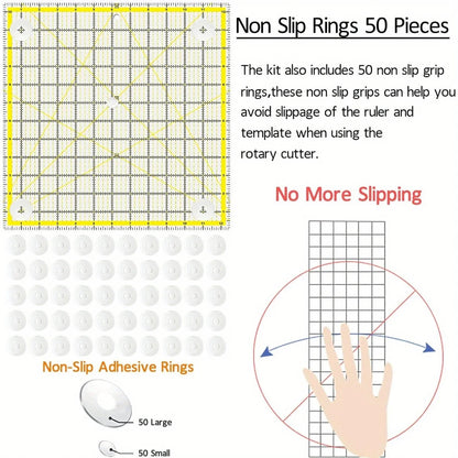 StitchSphere – 7 Piece Acrylic Quilting Ruler Kit