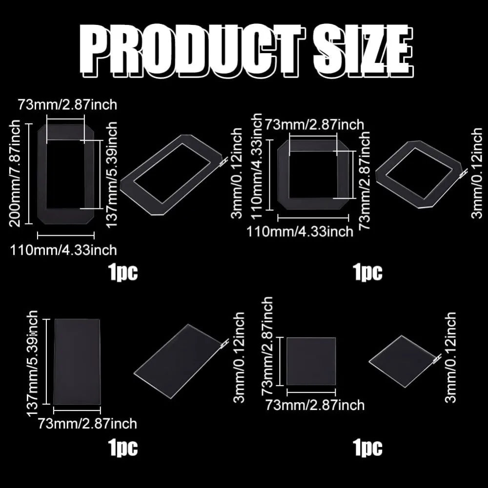 StitchFrame – Clear Acrylic Quilting Template Set