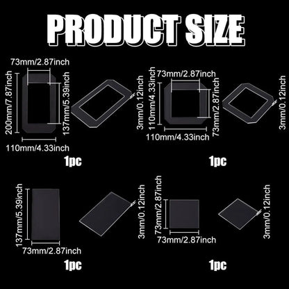 StitchFrame – Clear Acrylic Quilting Template Set