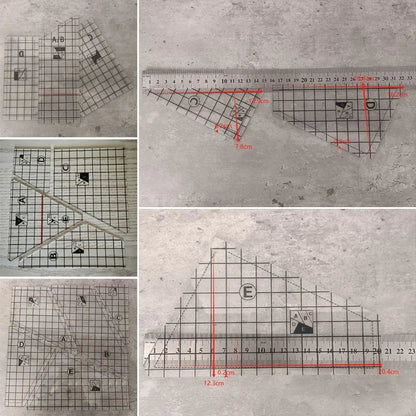 Quiltlume – Acrylic Quilting & Patchwork Ruler Set