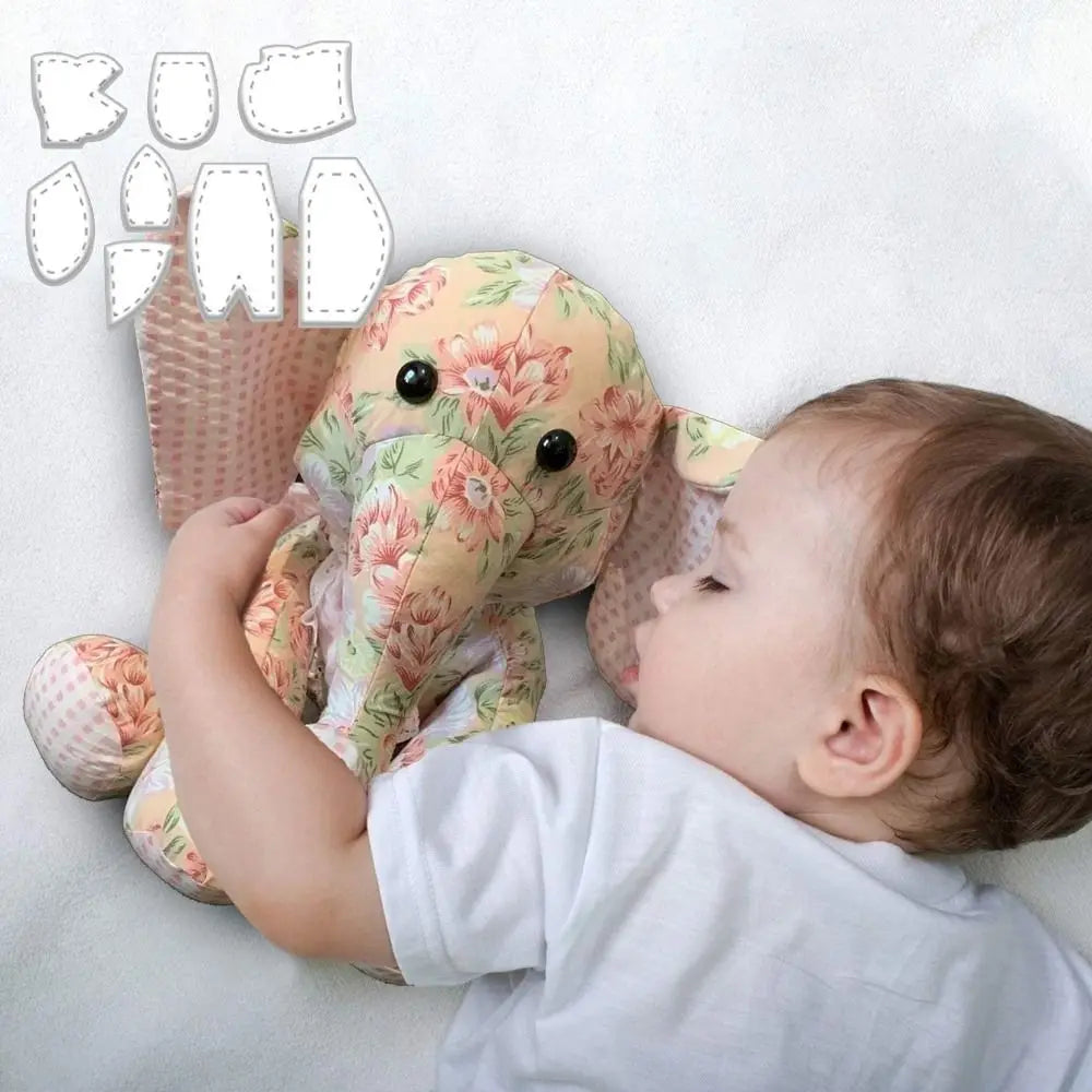 EleSew – 8PCS Memory Elephant Acrylic Template Set