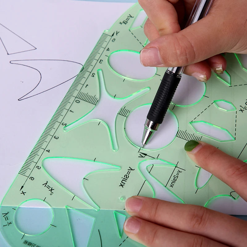 KRABALL – 6Pcs Plastic Sewing Quilting Ruler Set