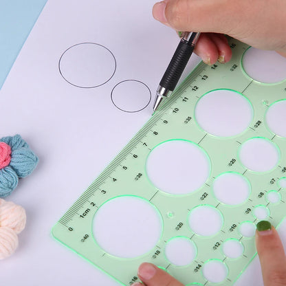 KRABALL – 6Pcs Plastic Sewing Quilting Ruler Set