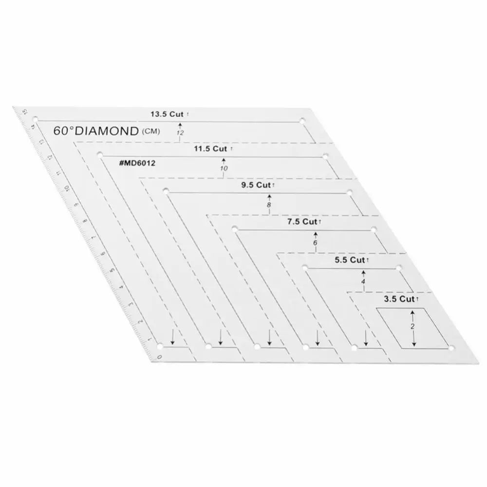 TailorExp – 4Pcs Transparent Patchwork Quilting Ruler Set