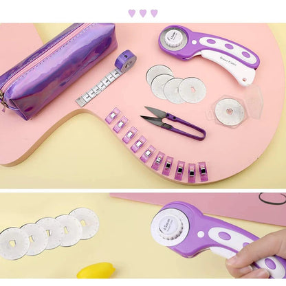 FiberEdge – Purple 45mm Rotary Cutter Sewing Kit