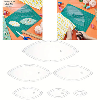 Ovalique – Transparent Acrylic Quilting Template Set
