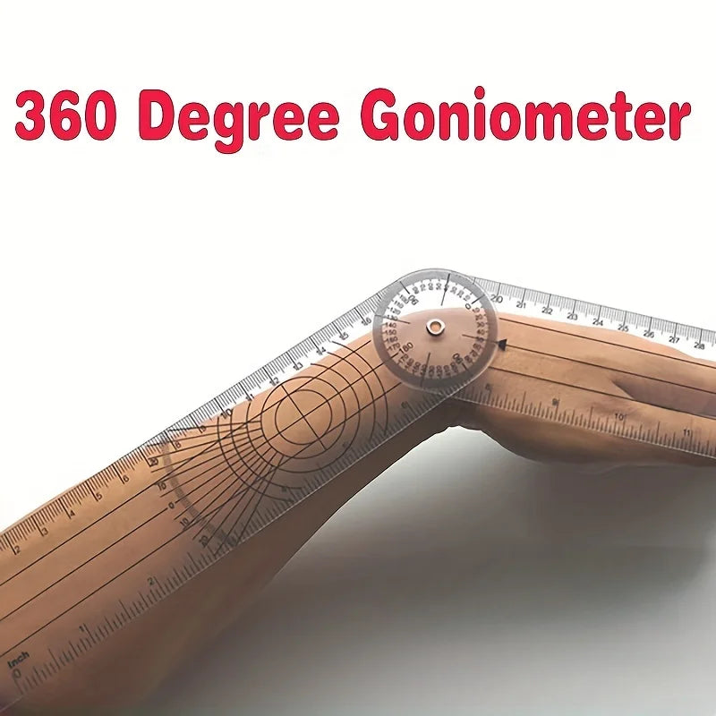 SpinoMetric – 360 Degree Medical Goniometer Angle Ruler