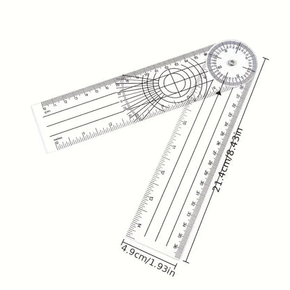 SpinoMetric – 360 Degree Medical Goniometer Angle Ruler