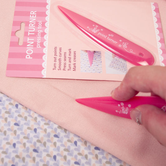 CreaseLuxe – 3 in 1 Pink Point Turner and Seam Creaser Tool