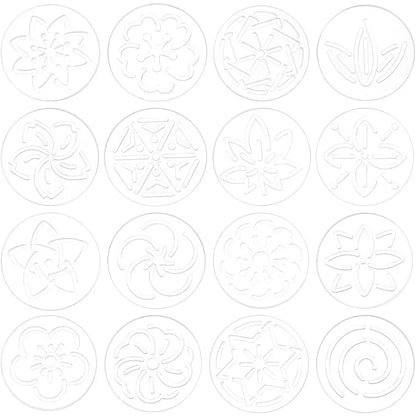 Florisashi – 16 Piece Acrylic Sashiko Flower Stencil Set